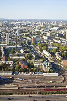 Images Dated 22nd October 2009: England, London, London skyline towards Stratford and the Olympic stadium