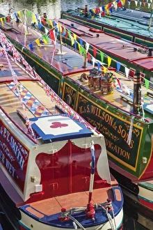 Images Dated 8th July 2013: England, London, Maida Vale, Little Venice, Annual Canal Boat Cavalcade, Canal Boats