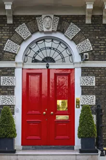 Images Dated 22nd June 2020: England, London, Marylebone, New Cavendish Street, Asia House, Doorway Entrance