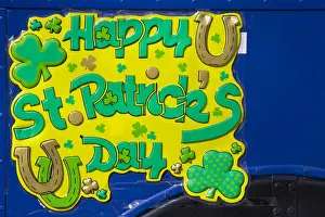 England, London, Picadilly, St Patricks Day parade