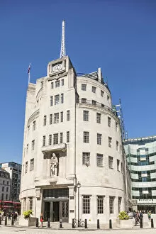 Images Dated 21st August 2018: England, London, Portland Place, The BBC Broadcasting House