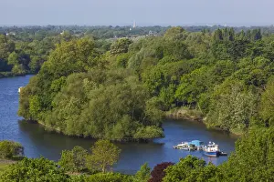 England, London, Richmond, View of The Thames from Richmond Hill