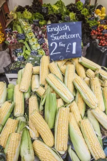 Images Dated 12th December 2013: England, London, Southwark, Borough Market, Fruit and Vegetable Stall