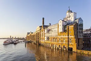 Apartments Prints: England, London, Southwark, Butlers Wharf and River Thames