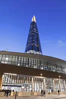 Images Dated 18th May 2018: England, London, Southwark, London Bridge City, London Bridge Train Station and The Shard