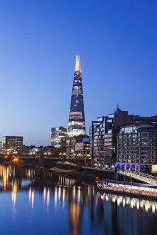 Images Dated 6th July 2016: England, London, Southwark, The Shard and Thames River