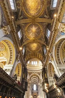 Images Dated 20th January 2022: England, London, St. Pauls Cathedral, The Quire