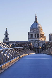 England, London, St.Pauls Cathedral and City Skyline