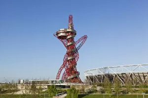 Images Dated 6th August 2014: England, London, Stratford, Queen Elizabeth Olympic Park, ArcelorMittal Orbit Sculpture