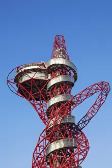 Stratford Prints: England, London, Stratford, Queen Elizabeth Olympic Park, ArcelorMittal Orbit Sculpture