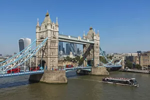 Images Dated 21st October 2019: England, London, Tower Bridge and City of London Skyline