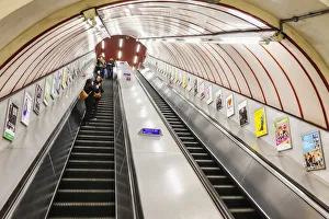 England, London, The Underground, Escalators