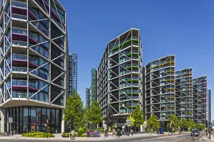 Apartments Prints: England, London, Vauxhall, Battersea, Nine Elms, Lexington Gardens Residential Apartment