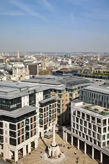 Paternoster Square Prints: England, London, View of the City of London looking towards Paternoster Square