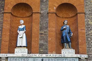 School Prints: England, London, Wapping, St. John of Wapping School Apartments