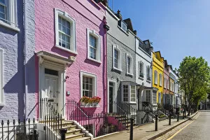 Images Dated 22nd June 2020: England, London, Westminster, Kensington and Chelsea, Colourful Residential Houses in