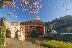 Telford Prints: England, Shropshire, Telford, Ironbridge, Ironbridge Bridge, previously painted black