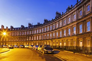 Bath Prints: England, Somerset, Bath, The Circus, Georgian Era Townhouses built between 1754 and 1768