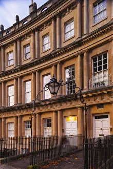 England, Somerset, Bath, The Circus, Georgian Era Townhouses built between 1754 and 1768
