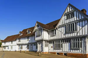 England, Suffolk, Lavenham, The Timber Framed Medieval Guildhall Museum