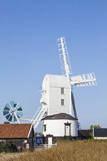 England, Suffolk, Saxtead Green, Post Mill