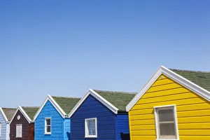 Suffolk Prints: England, Suffolk, Southwold, Beach Huts