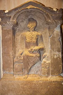 England, Tyne and Wear, South Shields, Arbeia Roman Fort and Museum, The Regina Tombstone