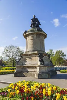 England, Warwickshire, Cotswolds, Stratford-upon-Avon, Shakespeare Statue