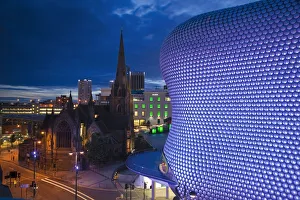 Images Dated 22nd October 2009: England, West Midlands, Birmingham, Selfridges building, and Bull Ring Shopping Center