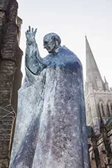 England, West Sussex, Chichester, Chichester Cathedral, Statue of Saint Richard