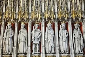 Images Dated 18th July 2013: England, Yorkshire, York, York Minster, The Quire Screen depicting The Medieval Kings