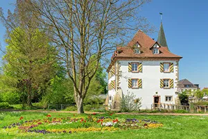 Water Castle Prints: Entenstein Castle, Schliengen, Markgrafler Land, Black Forest, Baden-Wurttemberg, Germany