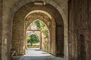 Romantic Road Collection: Entrance to the castle garden on the western edge of the old town of Rothenburg ob der
