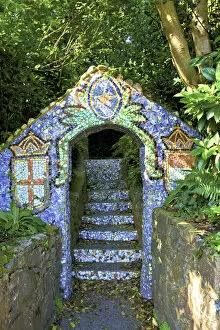 Images Dated 31st July 2015: Entrance To The Garden Of The Little Chapel, Saint Andrew, Guernsey, Channel Islands