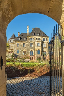 Portal Prints: Entrance to Lieser Castle, Lieser, Mosel, Rhineland-Palatinate, Germany