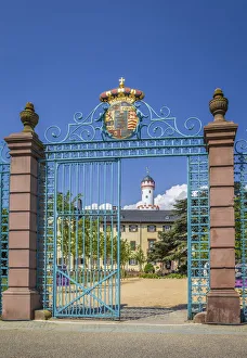 Portal Prints: Entrance portal to the castle of Bad Homburg vor der Hohe, Taunus, Hesse, Germany