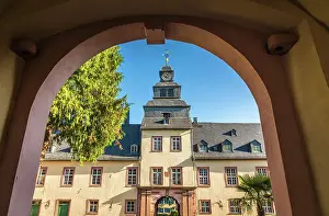 Portal Prints: Entrance portal to the inner courtyard of Bad Homburg Castle, Taunus, Hesse, Germany