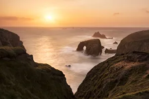 Natural Arch Prints: Enys Dodnan, Lands End, Cornwall, England, UK