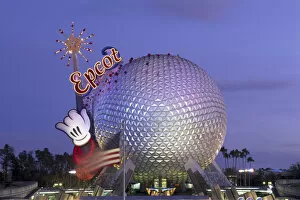 Amusement Park Collection: Epcot Center, Disneyland, Orlando, Florida, USA