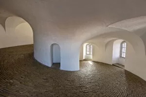 Equestrian staircase (riders staircase), Rundetaarn or Round Tower, a 17th-century tower