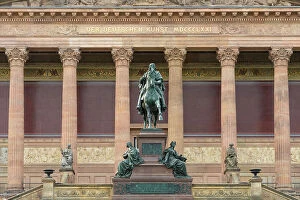Images Dated 16th May 2023: Equestrian statue of Frederick William IV in front of Alte Nationalgalerie, Museum Island, UNESCO