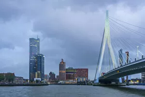Erasmusbridge at Rotterdam, South Holland, The Netherlands