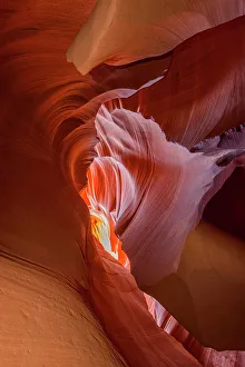 Rugged Prints: Eroded Navajo Sandstone in the Lower Antelope Canyon, Page, Arizona, USA