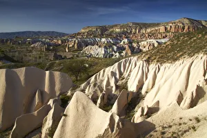 Drought Prints: Eroded Tufa Formations, near Goreme, Cappadocia, Turkey