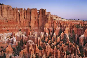 Bryce Canyon Prints: Erosion landscape in Bryce Canyon from below Bryce Point - USA, Utah, Garfield