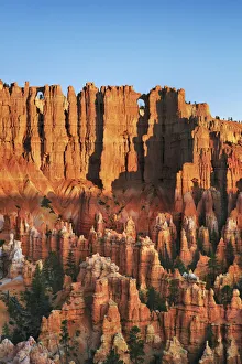 Erosion landscape in Bryce Canyon from below Bryce Point - USA, Utah, Garfield
