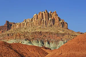 Erosion landscape in Capitol Reef National Park - USA, Utah, Wayne Erosion landscape in Capitol Reef National Park - USA, Utah, Wayne