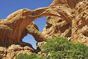 Erosion Landscape Prints: Erosion landscape at Double Arch - USA, Utah, Grand, Arches National Park
