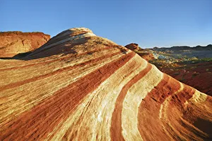 Erosion landscape Firewave in Valley of Fire - USA, Nevada, Clark, Valley Of Fire Erosion landscape Firewave in Valley of Fire - USA, Nevada, Clark, Valley Of Fire
