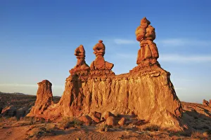 Erosion landscape in Goblin Valley - USA, Utah, Emery, Goblin Valley - Colorado Plateau